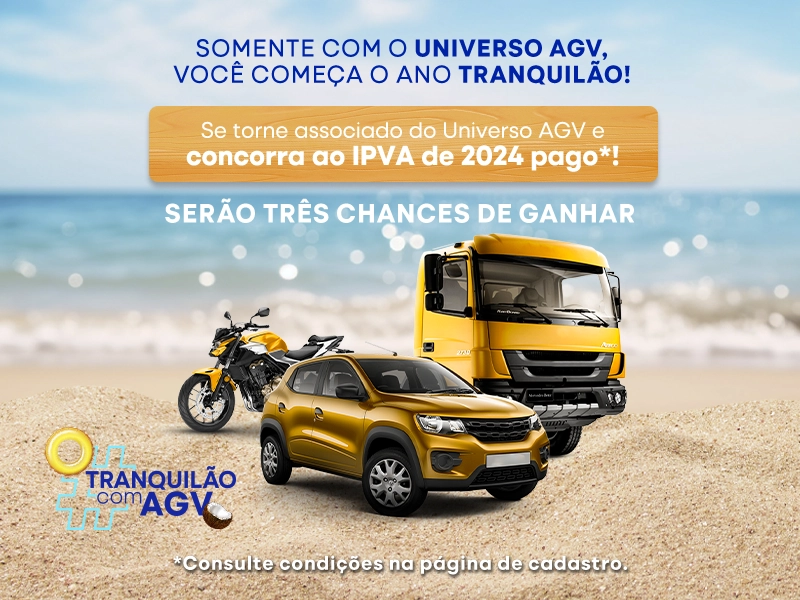 Campanha Tranquilão com AGV e IPVA 2024 pago